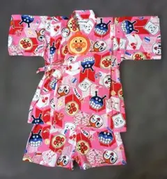 新品　アンパンマン 甚平 サイズ100　ピンク