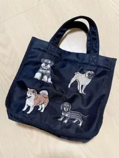 犬刺繍バッグ