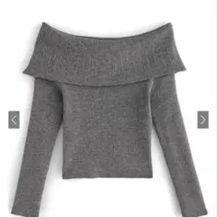 【新品未使用】GRL オフショルニットトップス[ru1042] Sサイズ