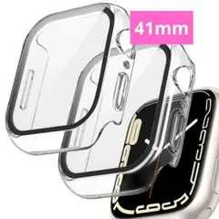 Apple Watch カバー 41mm 2個 保護カバー 耐衝撃 クリア