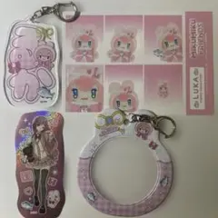 100均コラボ　巡音ルカグッズ4点セット