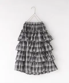 フリルティアードロングスカート