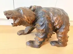 【木彫りの熊 置物（北海道 民芸品・伝統工芸）】