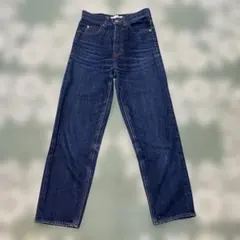 MOUSSY ストレートデニム ハイウエスト ダークブルー　23インチ