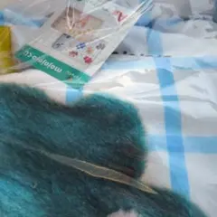 ドキドキくじ mojojojo くじ A賞 ブランケット ブルー 青