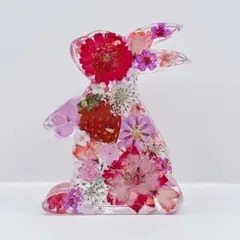ハンドメイド レジンヘアゴム うさぎ - メルカリ