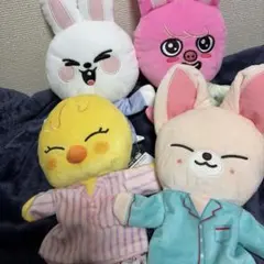 SKZOO パペットぬいぐるみ 4種セット パジャマ スキズ