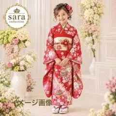 新品七五三7歳安心フルセット‼️人気白地手毬花々煌びやか 長襦袢も