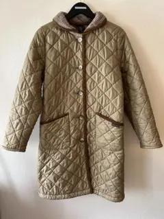 LAVENHAM キルティングロングコート ベージュ