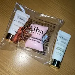 d'Alba トーンアップサンクリーム ピンクリボンチャーム セット