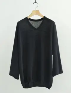 comoli 26ss コットン ホッケーニット BLACK 3 - メルカリ