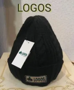 【LOGOS】ロゴス　ケーブル編みニット帽