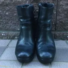 ラコステ　ブーツ　ショートブーツ　本革　lacoste　レザーブーツ　23センチ