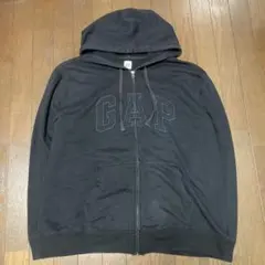00s オールドギャップ フェード old ブラック ロゴ ジップパーカー 黒