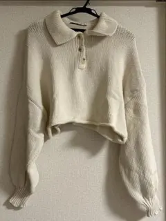 ショート丈 ニット