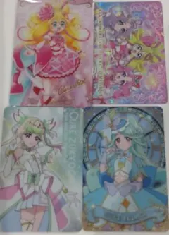 プリキュアカード　名探偵プリキュア　アイドルプリキュア　4枚セット
