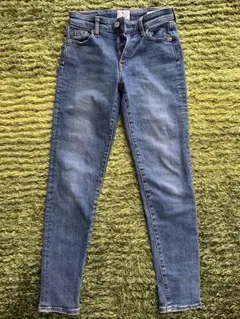 ungrid スキニーデニム　24インチ　ライトブルー　厚手生地