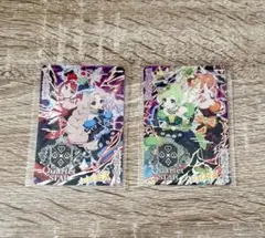 ひみつのアイプリ　カード　サイン　ダークカルテット　ブルー　グリーン