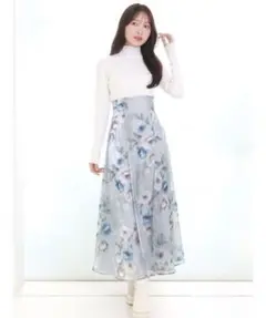 マーキュリーデュオ　花柄スカート