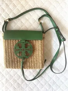 【美品】TORY BURCH ショルダーバッグ ポシェット 緑