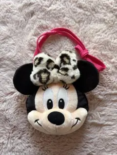 ミニーマウス　ポーチ　ヒョウ柄