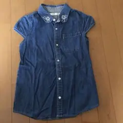 デニムシャツ　130 綿100%