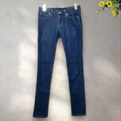 良品【ジーユー】（61・S）インディゴ・スキニーデニム