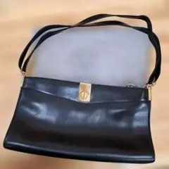 クリスチャン・ディオール ブラックレザーショルダーバッグ 最終値下げ