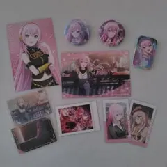 プロセカ 巡音ルカ 缶バッジ ぱしゃこれ エピカ ウエハース ポストカード