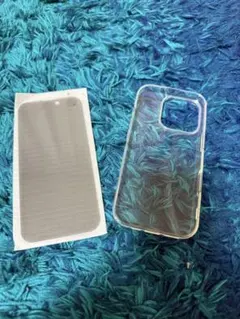 iPhone16Pro用クリアケース 透明 覗き見防止硬質ガラスフィルムセット