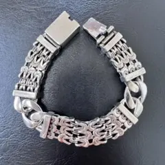 M&S チェーンブレスレット 喜平ブレスレット シルバーアクセ ビジュー