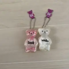 オールドブルームJelly Bear クマ型キーホルダー 2個セット
