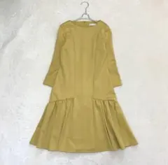 【美品】セルフォード フレアワンピース イエロー