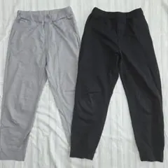 ユニクロ　ジョガーパンツ　130㎝　ブラック・グレー2本セット