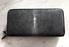 極美品】BAHARI バハリ ガルーシャ ラウンドファスナー 長財布