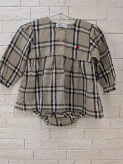 POLO Baby チェック柄 ロンパース ワンピース 80cmのサムネイル