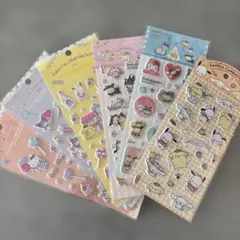 ❤︎サンリオ　ぷっくりシール　公式ライセンス　６種セット