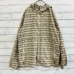 【機能美×個性】Columbia プレミアム 総柄 ライトマウンテンパーカー L