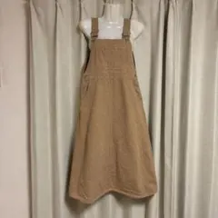 OLIVE des OLIVE ロング サロペットスカート ベージュ