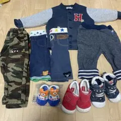 【男の子ベビー服80サイズ】ミキハウス、ホットビスケッツ、ダブルビー、ブルゾン等