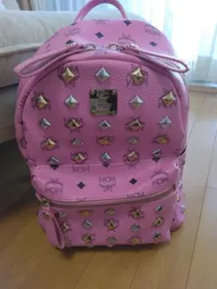トー横 MCM sサイズリュック バッグパック ピンク - メルカリ