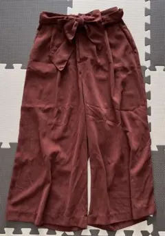 イング　ガウチョパンツ　ボルドー