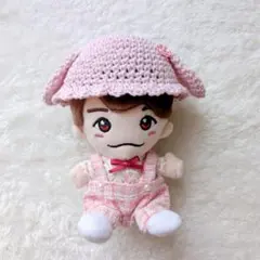 ちびぬい　はぴぬい　ぬい服　サロペット　ヘアリボン　メンカラ