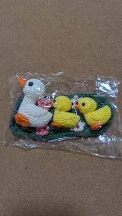 アヒルの親子 あみぐるみ ハンドメイド