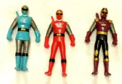 当時物】宇宙刑事ギャバン・シャリバン・シャイダー／クリアverソフビ3