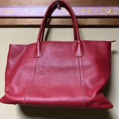 edifice エディフィス トートバッグ レザー レッド
