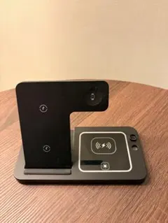 ワイヤレス充電スタンド 折りたたみ式 黒