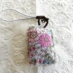 ハンドメイド スマホクリーナー ストラップ マイクロファイバークロス使用 ②