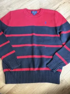 MY0598□POLORalphLauren□ラルフローレン ニット ボーダーL - メルカリ