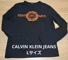 CALVIN KLEIN JEANS 長袖tシャツ 黒 ロンT 長袖